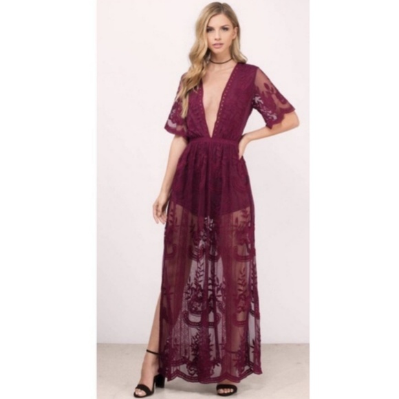 Wishlist Dresses & Skirts - ONE SIZE LEFT-Lace Maxi Romper